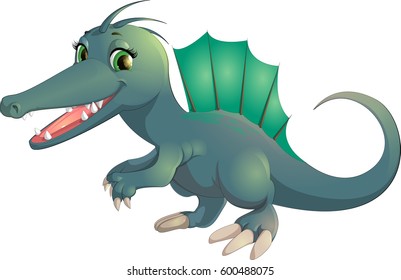 Beautiful carton dinosaur