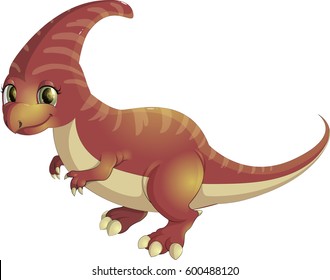 Beautiful carton dinosaur