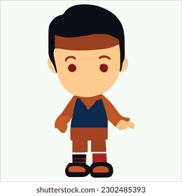 Hermoso personaje de caricatura diseño archivo vectorial
