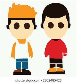 Hermoso personaje de caricatura diseño archivo vectorial