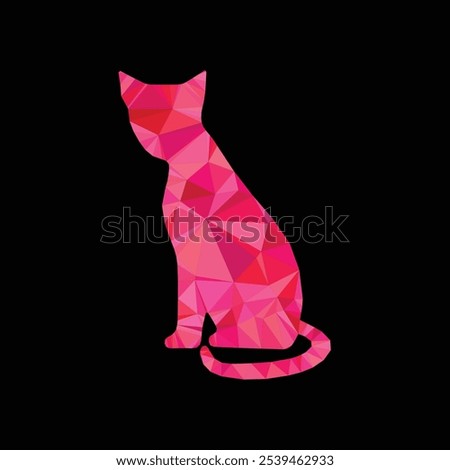 A beautiful cat background art