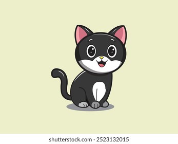 Un hermoso gato con pelaje gris