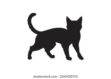 Beautiful cat illustration - editable vector