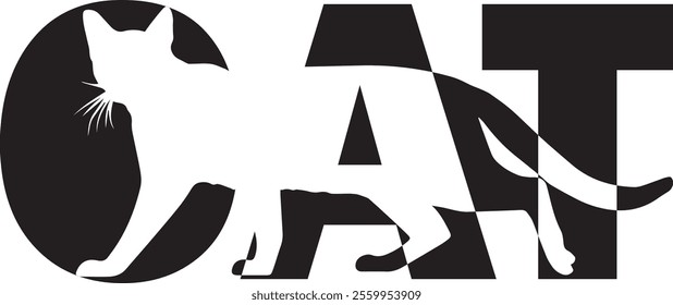 The Beautiful Cat Negative Space 