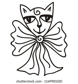 Beautiful cat. Vector illustration