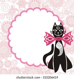 Beautiful cat vector illustration