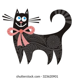 Beautiful cat vector illustration