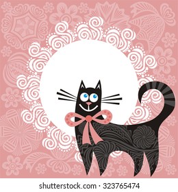 Beautiful cat vector illustration