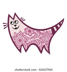 Beautiful cat vector illustration