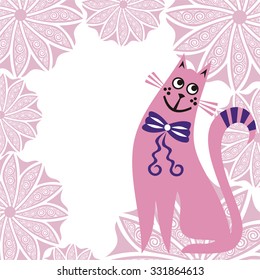 Beautiful cat vector illustration