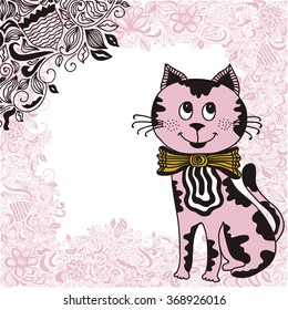 Beautiful cat vector illustration