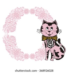 Beautiful cat vector illustration