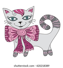 Beautiful cat vector illustration