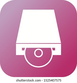 Beautiful Cd Rom Vector Glyph icon