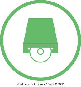 Beautiful Cd Rom Vector Glyph icon