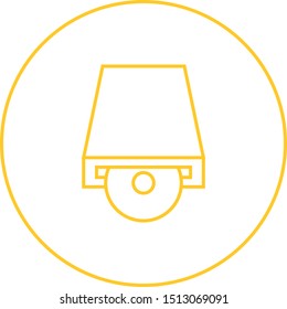 Beautiful CD rom vector line icon