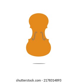 beautiful cello musical instrument vector logo icon