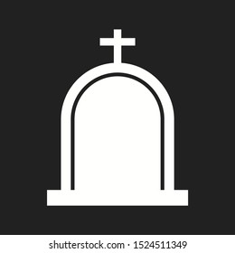 Beautiful Cemetery Vector Glyph Icon