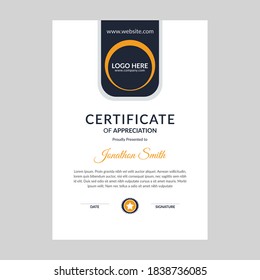 Beautiful Certificate template - elegant stylish design