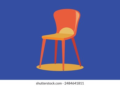 
Beautiful chair louis ghost vector art illustration