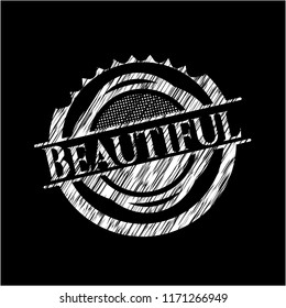 Beautiful chalkboard emblem