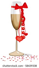 Beautiful champagne vector background.