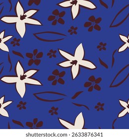 Design floral de allover abstrato bonito e encantador para fábrica têxtil