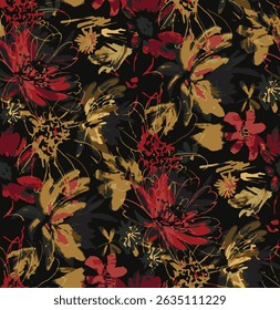 Beautiful and charming all-over abstract fashion design for textile factory