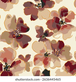 Beautiful and charming all-over abstract fashion design for textile factory