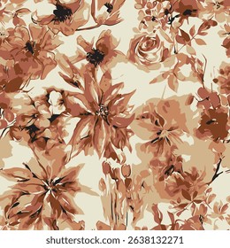 Beautiful and charming all-over abstract fashion design for textile factory