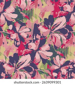 Beautiful and charming all-over abstract fashion design for textile factory