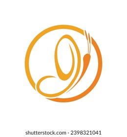 beautiful and charming butterfly logo and symbol with circle and on white background