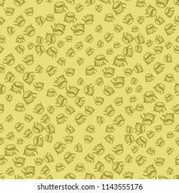Beautiful charming fairy animal background nature shell multicolor seamless summer sea.