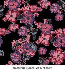 Beautiful and charming flower all-over abstract fashion design for textile factory