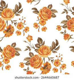 Beautiful and charming flower all-over abstract fashion design for textile factory