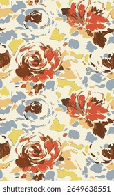 Beautiful and charming flower all-over abstract fashion design for textile factory