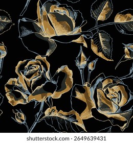 Beautiful and charming flower all-over abstract fashion design for textile factory