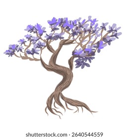 Diseño hermoso y encantador de la ilustración del árbol
