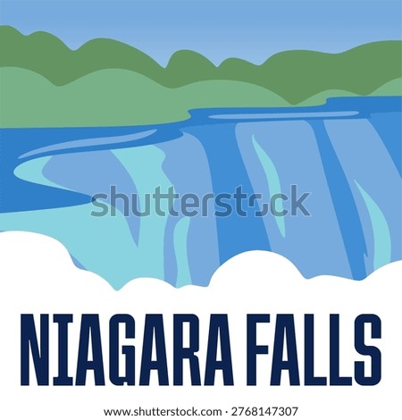 the beautiful and charming view of Niagara Falls