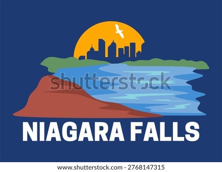 the beautiful and charming view of Niagara Falls