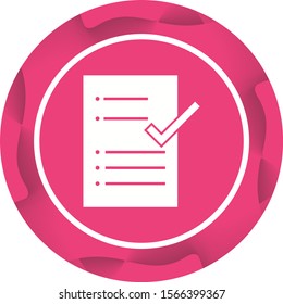 Beautiful Check Report Glyph Vector Icon