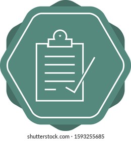 Beautiful Check Report Vector Icon