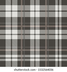Beautiful checkered grey plaid pattern vector