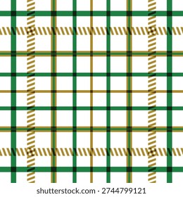 Beautiful Checkered Seamless Pattern, Christmas Themed Seamless Pattern