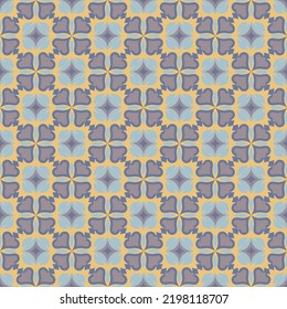 Beautiful checkered vintage seamless pattern in soft colors.
Overlapping art forms, stripes, polygons, segments are grouped and arranged in a certain order. Vector. 
