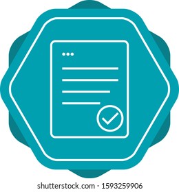 Beautiful Checklist Line Vector Icon