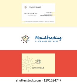 Beautiful Chemical bonding  Logo and business card. vertical Design Vector