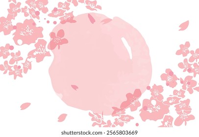 Beautiful Cherry Blossom Background Clip Arts