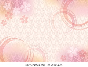 Beautiful Cherry Blossom Background Clip Arts