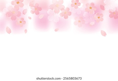 Beautiful Cherry Blossom Background Clip Arts